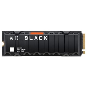 웨스턴디지털 WD_BLACK 8TB SN850X NVMe 내부 게이밍 솔리드 스테이트 드라이브 방열판 포함 플레이스테이션 5 Gen4 PCIe M.2 2280 최대 7200MBs, 1개