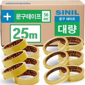 신일테이프 물레방아용 리필 스카치테이프 12mm x 25m 40개, 1.2cm x 25m x 40개, 1개