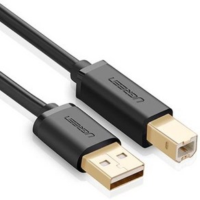 프린터케이블 (Ugeen USB2.0 A-B 케이블/프린터케이블/복합기케이블), 1m, 1개