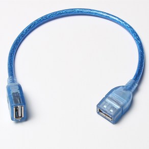 USB 암암 젠더 USB연장 케이블, 블루, 1개