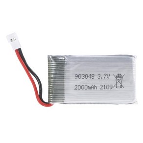 Lipo 903048 리튬 이온 배터리 충전기 RC 쿼드콥터 수리 예비 부품 KY601S H11D 드론용 3.7V 2000mAh, 한개옵션1