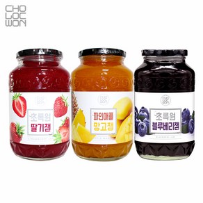 초록원 블루베리잼 +딸기잼 +파인애플망고잼 (3KG), 3kg, 1개