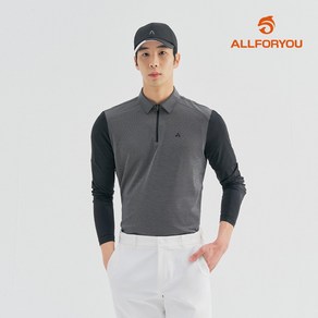 [올포유] [모델착장] 남성 버드아이조직 냉감소매 카라 반집업 티셔츠 AMTYM2271-199