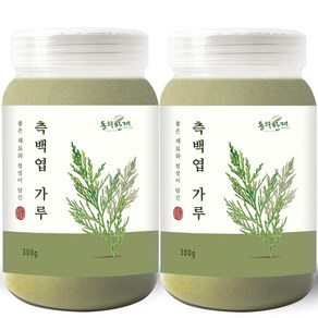 동의한재 국산 측백엽 측백잎 분말 가루, 300g, 2개