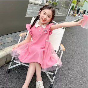 산리오 쿠로미 마이멜로디 반팔 공주 드레스 원피스 여아 유아 어린이 여름 옷