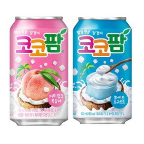 코코팜 화이트 요구르트 340ml 24p + 피치핑크 복숭아 340ml 24p