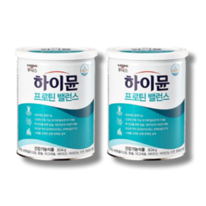 일동후디스 하이뮨 프로틴 밸런스 산양유 단백질 분말 보충제, 304g, 2개