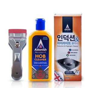 아스토니쉬 인덕션 & 하이라이트 광택클리너 235ml + 스크립퍼