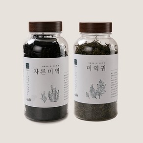 초록바다 완도산 산모용 미역 미역귀 세트 (미역130g/미역귀150g), 2개