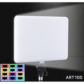 아트100 팬라이트 17인치 LED 촬영조명 RGB 컬러 조명, RGB조명, 1개