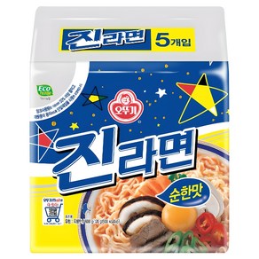 오뚜기 진라면 순한맛 120g, 5개