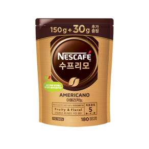 네스카페 수프리모 아메리카노 파우치 150 30g/ 유통기한 25년 10월, 180g, 1개