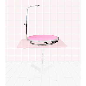 헤디스그루밍 애견미용테이블 회전식테이블, 1세트, PINK