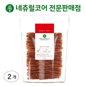 네츄럴코어 천연오리가슴살, 오리 소프트스틱, 180g, 2개