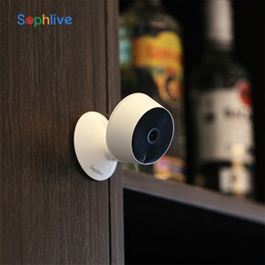 Sophlive cctv 스마트폰 홈카메라 화이트 SLM-Mini 8s, Sophlive 홈캠 아기 강아지 소리감지, 1개