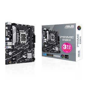 ASUS PRIME B760M-K STCOM 에이수스 컴퓨터 PC 게이밍 메인보드 인텔 13세대 랩터레이크 12세대 엘더레이크