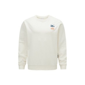 미즈노 남여공용 면소재의 오버핏 캐주얼 맨투맨 커플맨투맨 SMALL LOGO SWEAT MTM_32YC402146