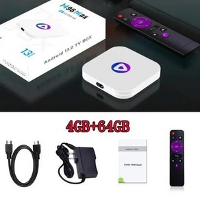 셋탑박스 스마트 TV박스 HD IPTV 셋톱 박스 안드로이드 13 TV 4GB 64GB 지지대 8K 비디오 2.4G 5GHz 와이파이 H96 Max M1 2024 신제품, 9) 영국 플러그 - 4GB 64GB, 1개