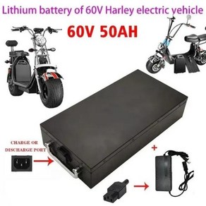 전기 스쿠터 250W 1500W 오토바이 삼륜차 자전거용 방수 리튬 배터리 67.2V 충전기 60V 30ah, 1개