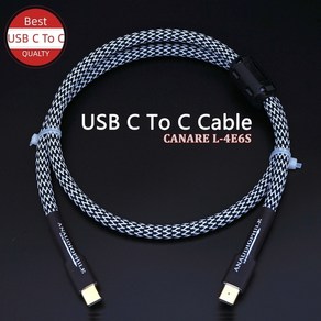 일본 CANARE 하이파이 USB 케이블 PC DAC 모바일용 오디오 데이터 A to B / C, 없음, 36) 4. C To C - 30cm 1ft