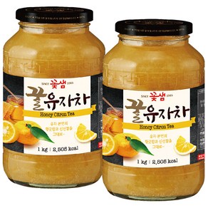 꽃샘 꿀유자차, 1kg, 1개입, 2개