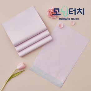 모닝터치 HDPE 택배봉투 체리블라썸(연핑크), 1개, 40X50+4 100매