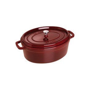 staub 23cm] IH La Cocotte Oval 40500-233 스토우브 [피코 코콧 타원형 그레나딘 레드, 1개, 그레나딘레드, 23cm