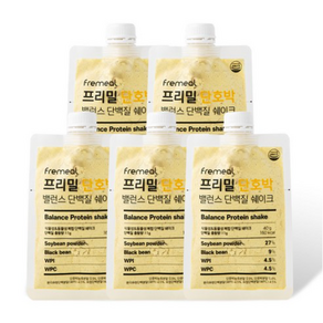 프리밀 단호박 밸런스 단백질 쉐이크 200g(40g X 5개입) 아미노산 BCAA 포함 동물성+식물성 단백질, 40g, 15개