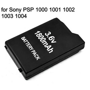 소니 PSP 팩용 리튬 충전식 배터리 소니 PSP 1000 1001 1002 1003 1004 3.6V 1800mah, 2개, 1개입