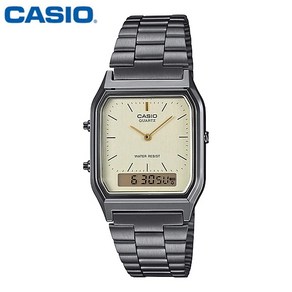 정품 카시오 CASIO 차골 컬러 AQ-230GG-9A 레트로 남자 메탈손목시계