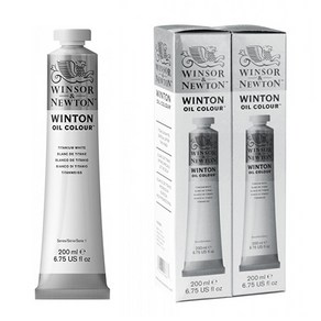 [WINSOR&NEWTON] WINTON TWIN PACK/ 윈톤 유화물감1+1(티타늄화이트 200ml), 1색, 상세페이지 참조