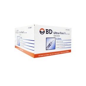 BD 당뇨 인슐린 주사기 울트라파인 0.5cc 31G 8mm 328821, 1개