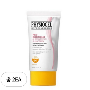 피지오겔 레드 수딩 AI 선스크린 SPF50+ PA+++, 40ml, 2개