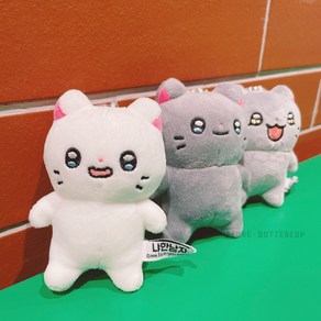 냐한남자 고양이 춘배 인형 키링 8cm 미니 냐옹 인형, 1개