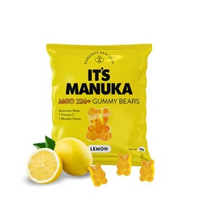 잇츠마누카 꿀 코알라 젤리 레몬맛 IT'S MANUKA 50gX2(봉), 없음, 50g, 2개