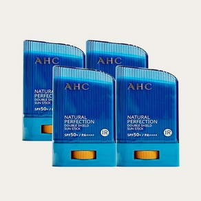 AHC 내추럴 퍼펙션 더블 쉴드 선스틱 SPF50+/PA++++, 14g, 4개