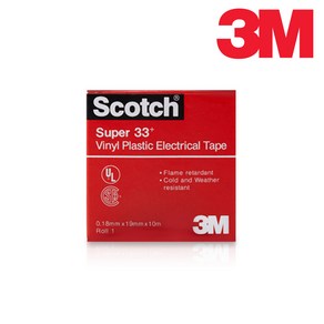 3M 33 전기절연용 비닐테이프 19mm x 10M, 5개