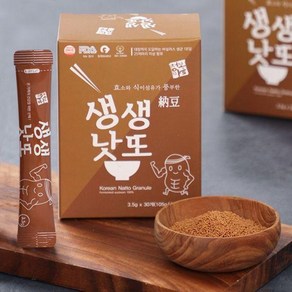 [청보마을] 생생낫또(백태) 3.5g 30포 x 2박스 (총60포)[30061311], 210g, 1개
