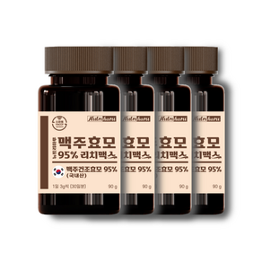 뉴트리하루 맥주효모 환 95% 리치맥스 비오틴 L 시스틴 국내산 골드 모나 90, 90g, 4개