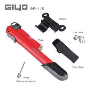 자동 에어 공기주입기 펌프 차량용 타이어 휴대용 GIYO GP 41S 105g Mtb 자전거 기압계 게이지 120 psi 고압 미니 볼 라이딩 핸드