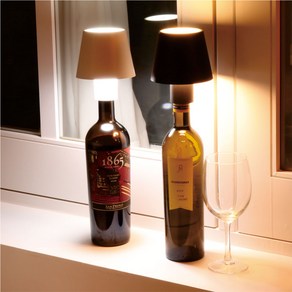 카페와 거실을 더욱 분위기 있게 보틀램프 Bottle Lamp 빈병 재활용 끝판왕 예쁜병에 꽂으면 멋지게 변신 핫한 인싸 신박한 상품, 블랙