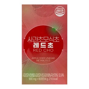 사과초모식초 레드초 애플사이다비니거 900mg x 60정 애사비 메타바이오틱스 유산균, 1개