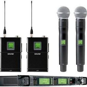 무선마이크 렌탈 슈어 shure UR4D/UR1/UR2 핸드마이크 행사용마이크