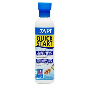 API QUICK START 담수 및 바닷물 수족관 질화 박테리아 226.8g(8온스) 병, API QUICK START 담수 및 바닷물 수족관 질, 1개