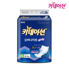 카네이션 속기저귀 오버나이트 6회 28매 2팩, 28개입, 2개