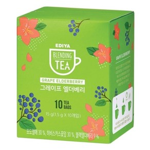 스쿨문구 [이디야] 블렌딩티/그레이프엘더베리, 1.5g, 10개입, 1개