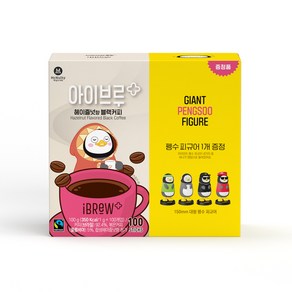 맥널티 아이브루 플러스 블랙커피 헤이즐넛향 100개입, 1g, 1개, 1g