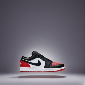 [늘정품] 나이키 NIKE JORDAN AIR JORDAN 1 LOW 에어 조던 1 로우 화이트 바시티 레드 블랙 패션실속스니커즈