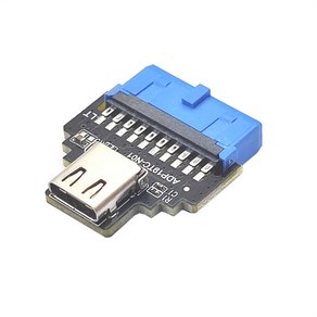 USB3.2 어댑터 19pin idc to Type-C 암컷 출력 19 핀 헤더 컨버터 IDC에 암시 C 포트 19pin 어댑터