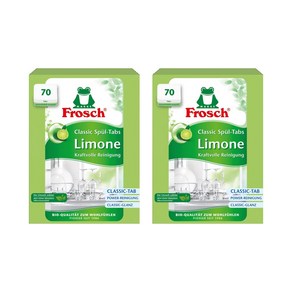 프로쉬 그린레몬 클래식 타블렛 식기세척기 전용세제 70p, 2개, 1.05kg